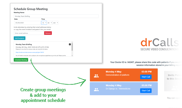 Schedule a meeting with your team using the intuitive meeting planner