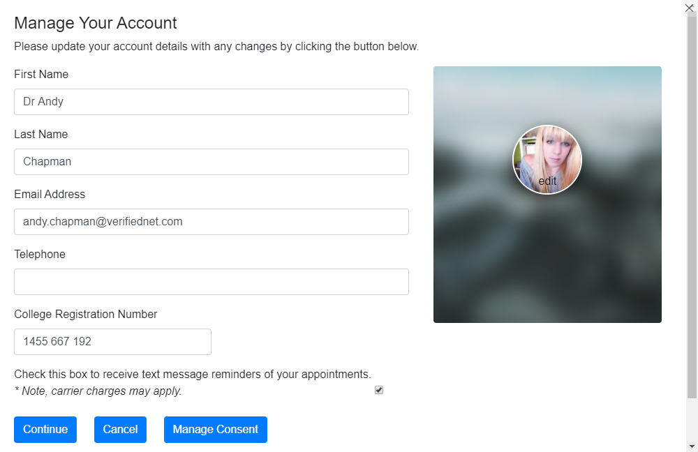 Account Preferences
