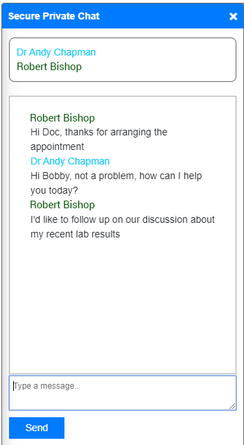 Chat screen
