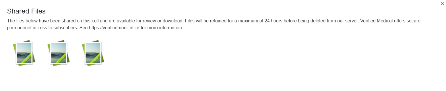 Captured images appear in the file storage area