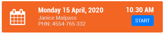 A scheduled <span style='color:#f26522;font-weight:bold;'>dr</span><span style='font-weight:bold;'>Calls.me</span> call